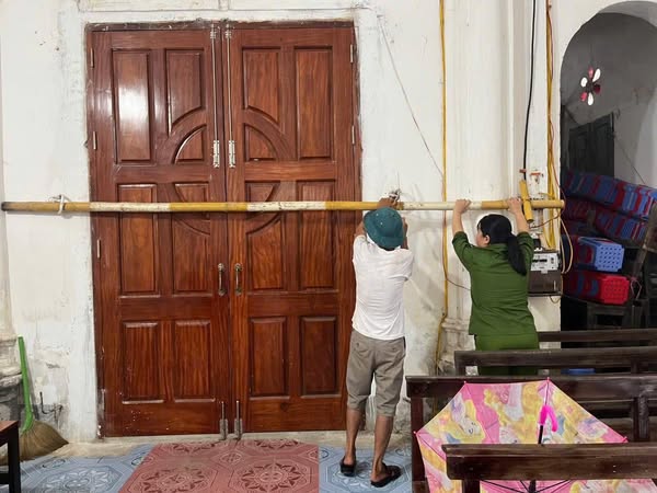 Công an phường Hồng Quang chủ động ứng phó bão số 3